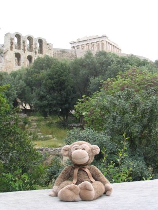 James sightseeing in Greece