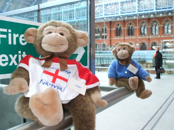 Jed and Jimby at St Pancras