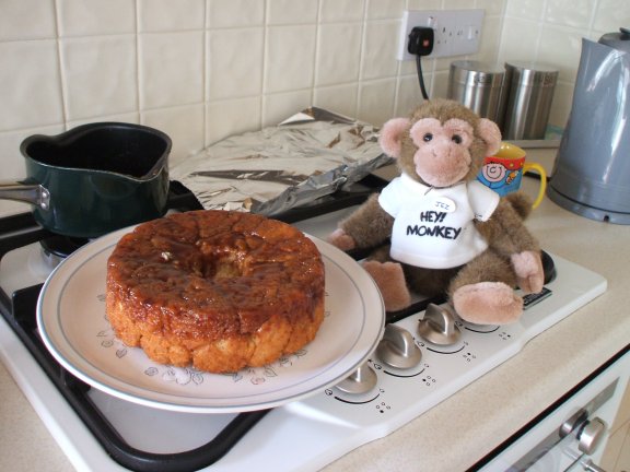 Jez keeps an eye on The Monkey Bread