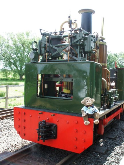 Jimby sits on Paddy The Engine