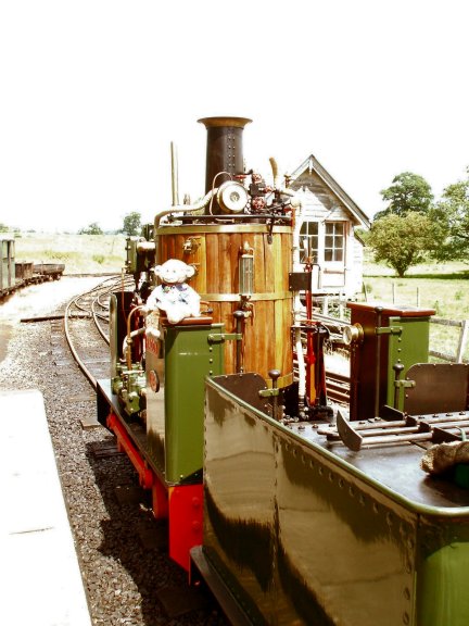 Jimby sits on Paddy The Engine