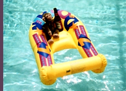 Jimby on a Lilo - DRUNK