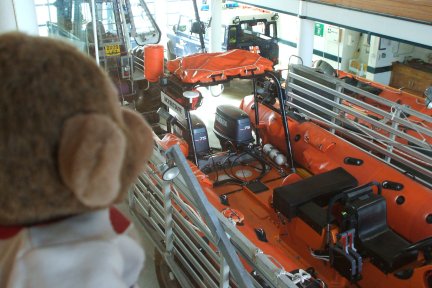 Inside the Lifeboat Station in Blackpool