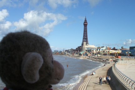 The all new sea front at Blackpool