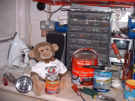 Jimby in his workshop