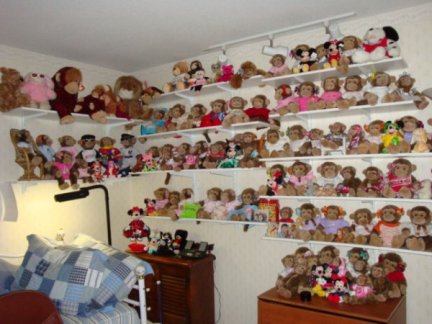 Here is a photo that includes ALL Jimbys on one side of the room.