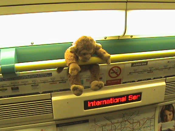 Zenny having a reide on London Underground